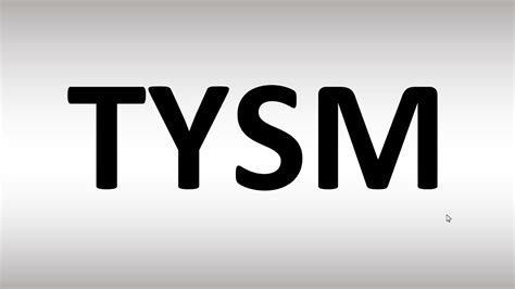 Tysm meaning - Wait how does she know? These are common acronyms that can be used on social media or over texting.